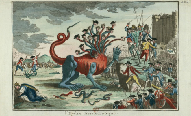 L'Hydre aristocratique - Paris, 1789. Domaine Public, Catalogue BNF (https://gallica.bnf.fr/ark:/12148/btv1b6942926x/f1.item) L'Hydre aristocratique - Paris, 1789. Domaine Public, Catalogue BNF (https://gallica.bnf.fr/ark:/12148/btv1b6942926x/f1.item)