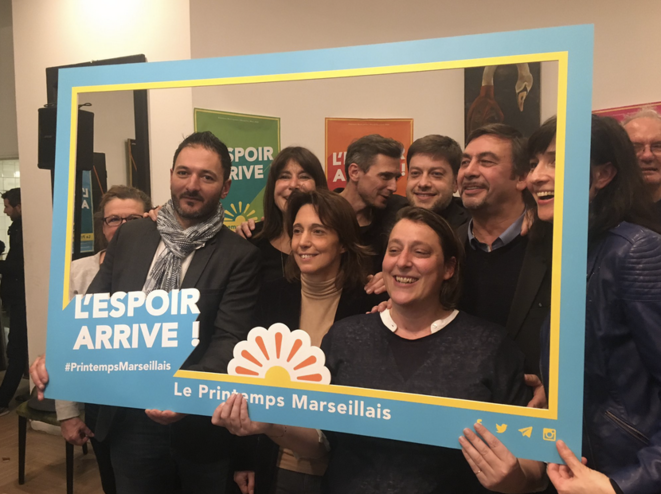 Lors d'une réunion publique du Printemps marseillais, le 20 décembre 2019. © Compte twitter @BenoitPayan Lors d'une réunion publique du Printemps marseillais, le 20 décembre 2019. © Compte twitter @BenoitPayan