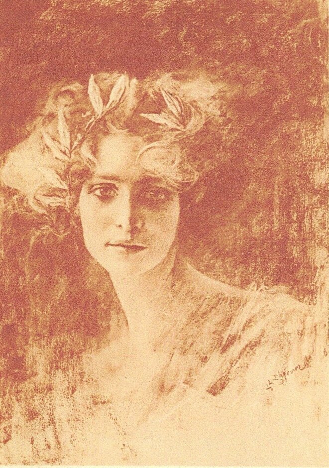 Portrait de la poétesse Renée Vivien Portrait de la poétesse Renée Vivien