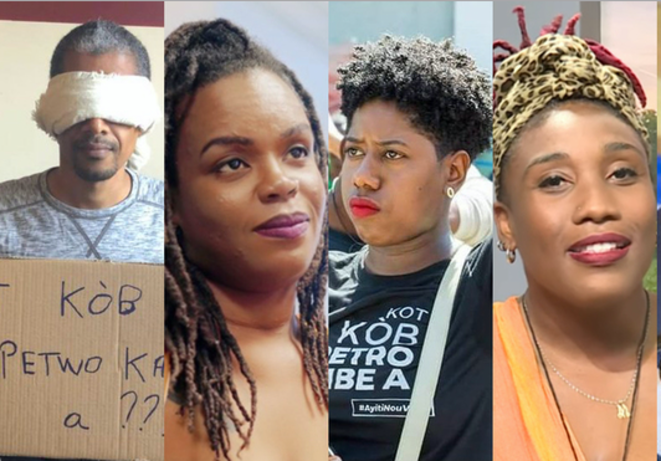 Gilbert Mirambeau, Pascale Solages, Emmanuela Douyon, Gaëlle Bien-Aimé. Gilbert Mirambeau, Pascale Solages, Emmanuela Douyon, Gaëlle Bien-Aimé.