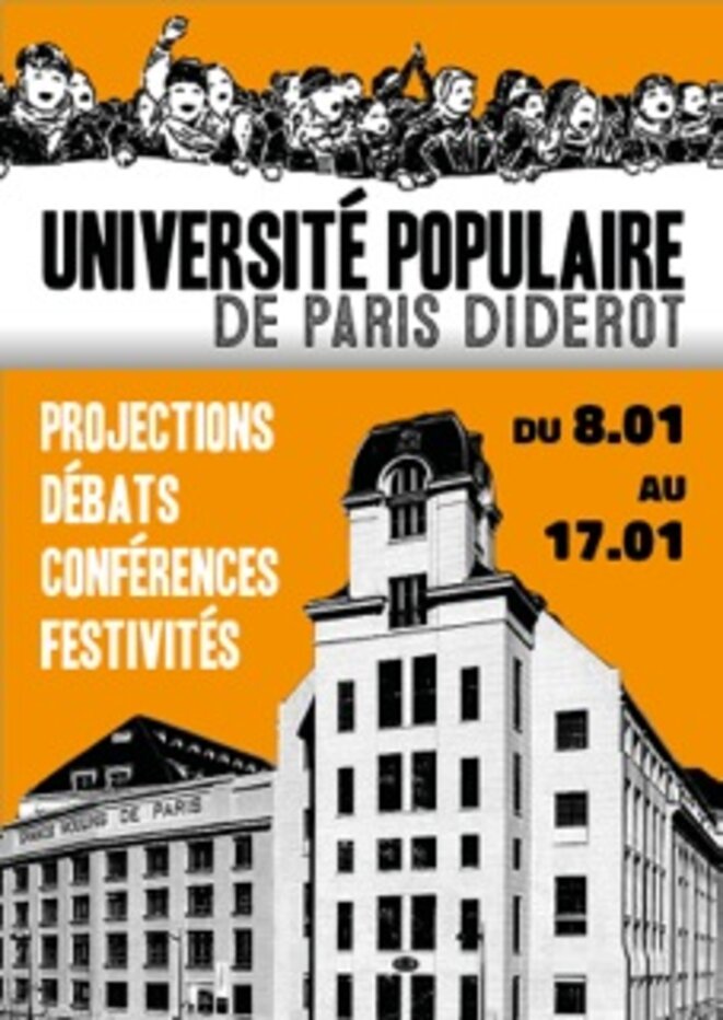 Université populaire à Paris Diderot du 8 janvier au 17 janvier ! Le