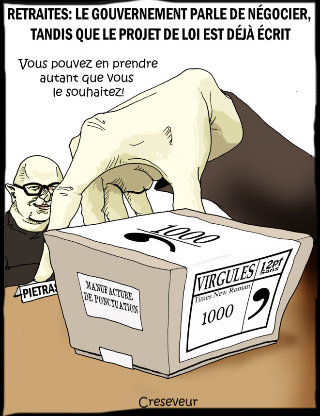 Retraites: le gouvernement propose de négocier le projet déjà ficelé