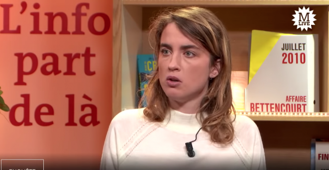 Adèle Haenel during a live interview with Mediapart on November 4th 2019. © Mediapart