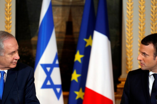 Benjamin Netanyahou et Emmanuel Macron. © Reuters Benjamin Netanyahou et Emmanuel Macron. © Reuters