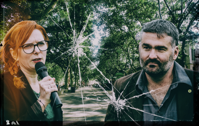 Clothilde Ollier et Manu Reynaud. © Montage Xavier Malafosse Clothilde Ollier et Manu Reynaud. © Montage Xavier Malafosse