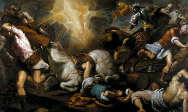 Conversion de Paul sur son chemin de Damas. Palma le Jeune (1550-1628) Musée du Prado Conversion de Paul sur son chemin de Damas. Palma le Jeune (1550-1628) Musée du Prado