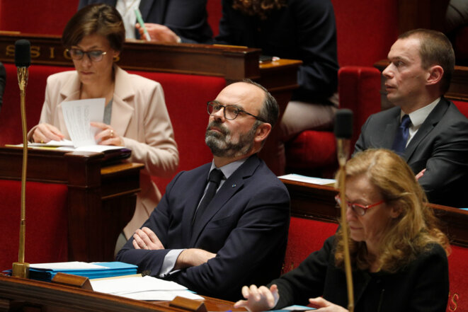Édouard Philippe à l'Assemblée nationale le 28 janvier lors des questions au gouvernement. © AFP / Geoffroy van der Hasselt Édouard Philippe à l'Assemblée nationale le 28 janvier lors des questions au gouvernement. © AFP / Geoffroy van der Hasselt
