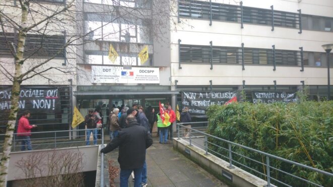 Jeudi 30 janvier 2020 avec la Confédération paysanne, occupation de la DDCSPP à Rodez Jeudi 30 janvier 2020 avec la Confédération paysanne, occupation de la DDCSPP à Rodez
