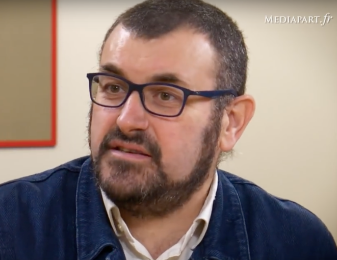 Rémi Lefebvre dans le studio de Mediapart, en 2019. © Mediapart Rémi Lefebvre dans le studio de Mediapart, en 2019. © Mediapart