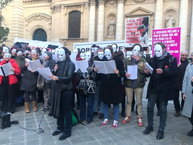 La « Sorbonne en lutte » le 7 février 2020 à Paris © Rouguyata Sall La « Sorbonne en lutte » le 7 février 2020 à Paris © Rouguyata Sall