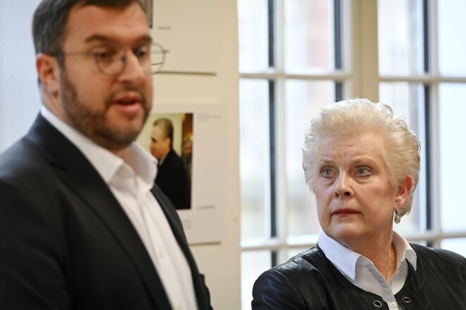 Mathieu Cahn et Catherine Trautmann à Strasbourg le 5 février © FREDERICK FLORIN / AFP Mathieu Cahn et Catherine Trautmann à Strasbourg le 5 février © FREDERICK FLORIN / AFP