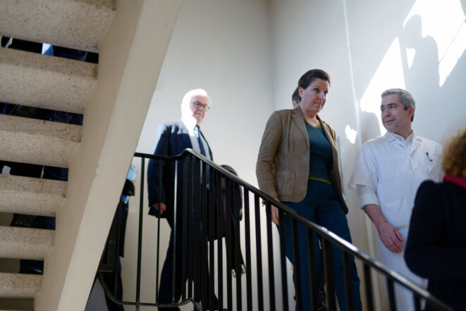 Agnes Buzyn visite l'hôpital de Lens (Pas-de-Calais), le 07 Fevrier 2020. © Sylvain Lefevre / Hans Lucas Agnes Buzyn visite l'hôpital de Lens (Pas-de-Calais), le 07 Fevrier 2020. © Sylvain Lefevre / Hans Lucas