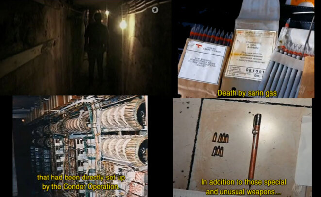 Colonia Dignidad underground. Weapons & Condortel equipment Colonia Dignidad underground. Weapons & Condortel equipment
