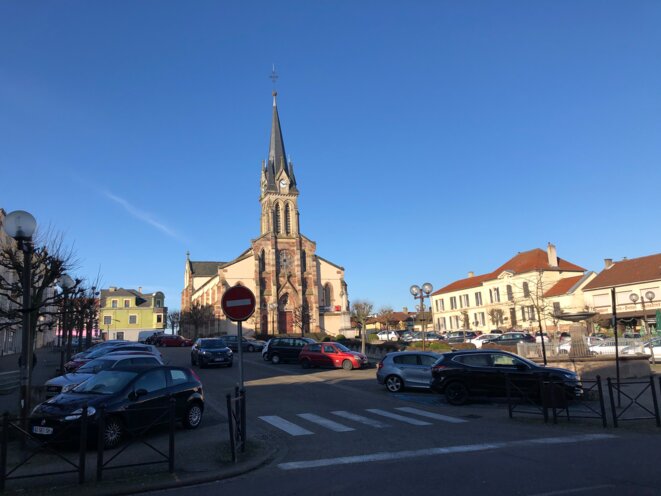 La place centrale de Stiring-Wendel. © LD La place centrale de Stiring-Wendel. © LD