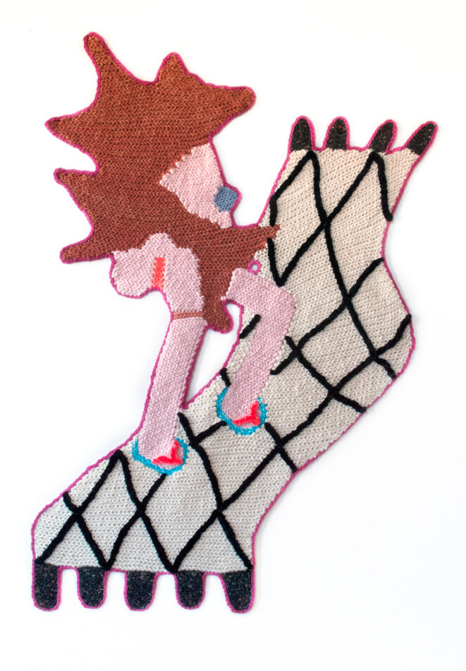 Caroline Wells Chandler, Lulu vision, 2019, fibres assorties crochetées à la main © Caroline Wells Chandler Caroline Wells Chandler, Lulu vision, 2019, fibres assorties crochetées à la main © Caroline Wells Chandler