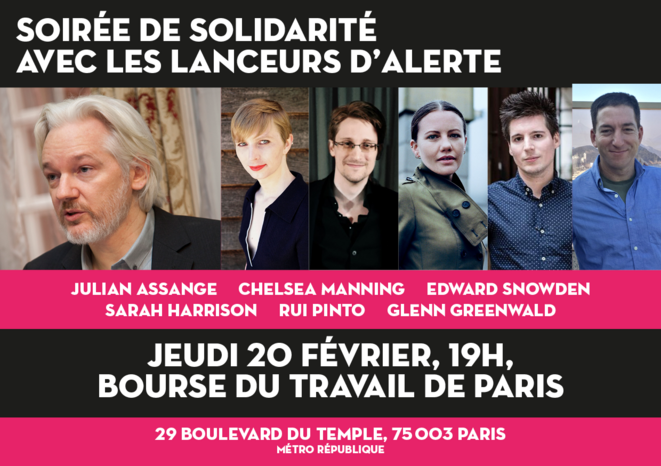 En défense des lanceurs d’alerte: réunion publique jeudi 20 février à Paris