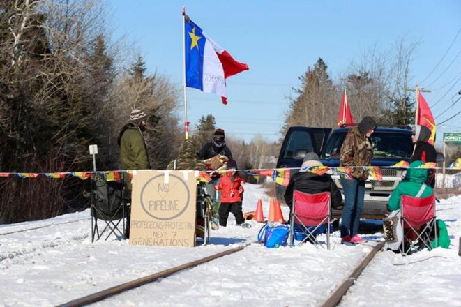 A Moncton dans le Nouveau-Brunswick, le 21 février. © Reuters A Moncton dans le Nouveau-Brunswick, le 21 février. © Reuters
