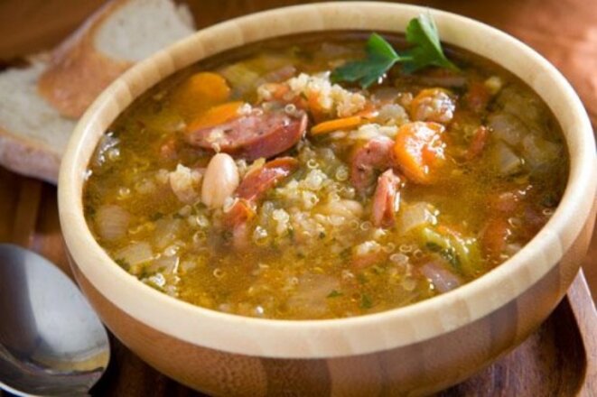 andouille-haricots