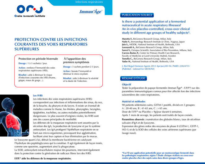 Protection contre les infections courantes des voies respiratoires supérieures Protection contre les infections courantes des voies respiratoires supérieures