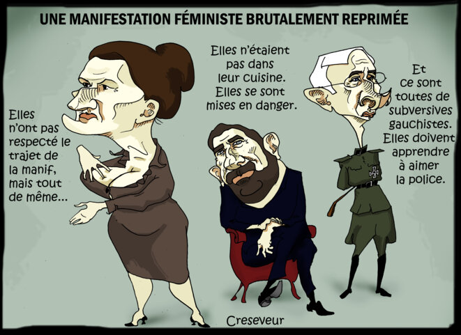 Schiappa choquée par les images de la manif féministe