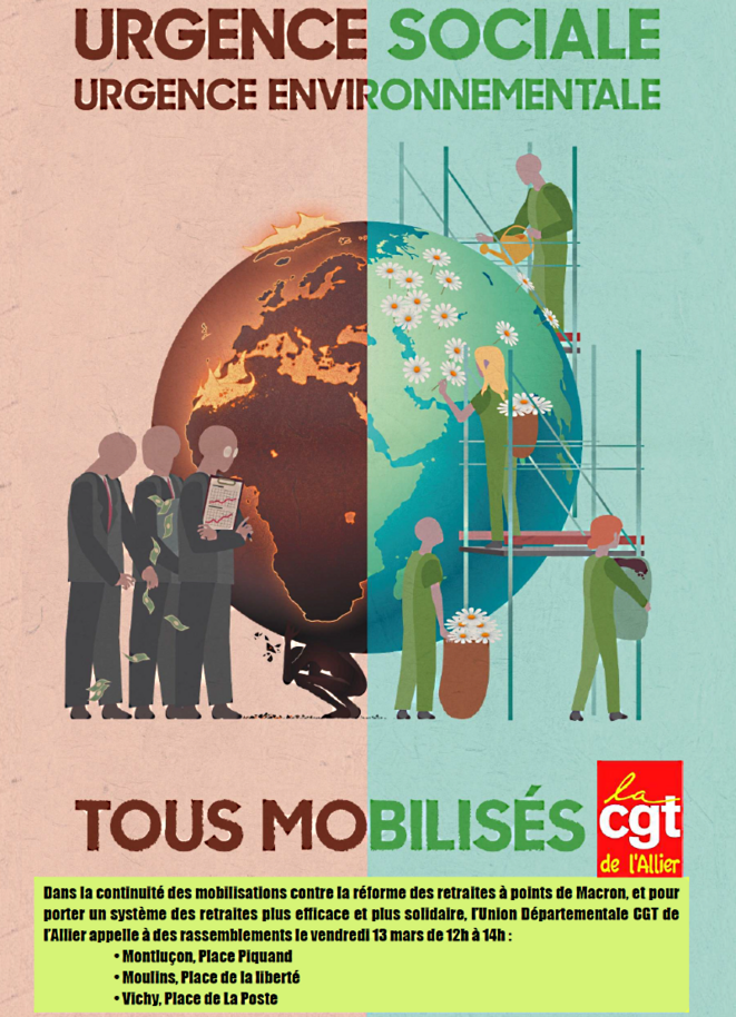 Des rassemblements pour l'urgence sociale et environnementale