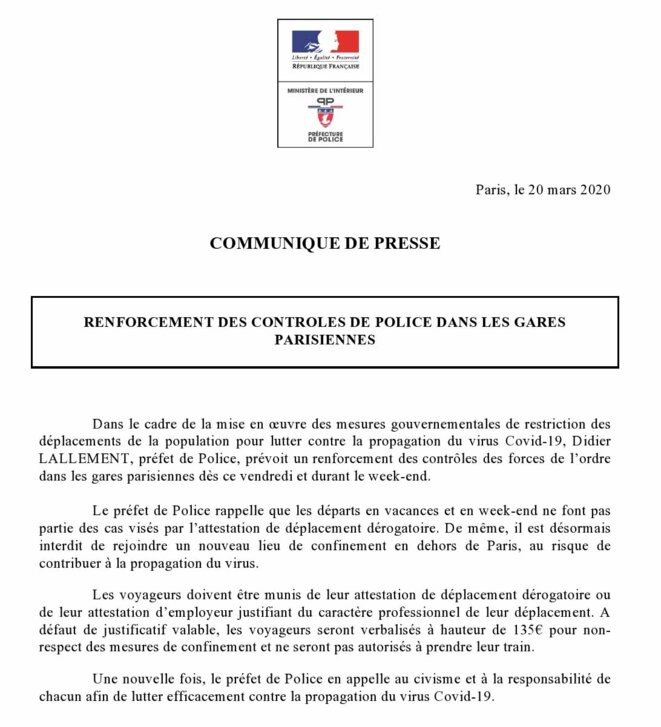 © Préfecture de police © Préfecture de police