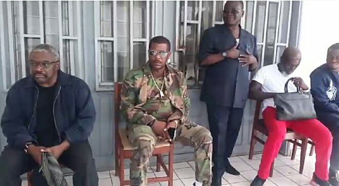 de gauche à droite : Christian Bongo et Wamba Sassou de gauche à droite : Christian Bongo et Wamba Sassou