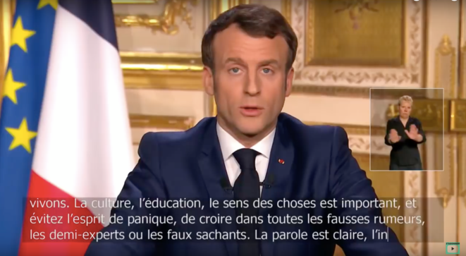 Allocution télévisuelle d'Emmanuel Macron du 16 mars 2020