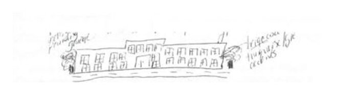Une vision perçue en session de remote-viewing, cela donne un dessin très moche, mais où l'essentiel est tout de même présent : l'idéal est de faire le travail en groupe, chacun donnant les bouts de vision entr'aperçus à un dessinateur qui fera un dessin professionnel. Une vision perçue en session de remote-viewing, cela donne un dessin très moche, mais où l'essentiel est tout de même présent : l'idéal est de faire le travail en groupe, chacun donnant les bouts de vision entr'aperçus à un dessinateur qui fera un dessin professionnel.