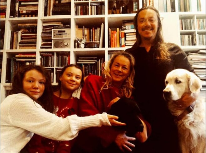 Le post Instagram de Greta pour Noël 2018 « Heureuses vacances pour ma famille et moi ! » © Photographie : mention de courtoisie Greta Thunberg via Instagram. Le post Instagram de Greta pour Noël 2018 « Heureuses vacances pour ma famille et moi ! » © Photographie : mention de courtoisie Greta Thunberg via Instagram.