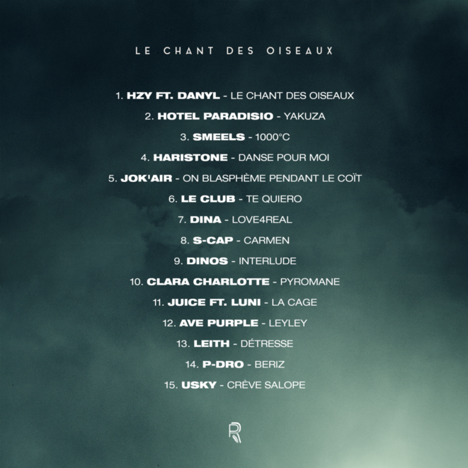 Voici la tracklist du projet. Voici la tracklist du projet.