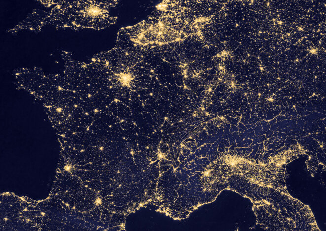 France, la nuit, Nasa 2014-2015 France, la nuit, Nasa 2014-2015