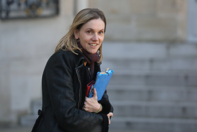 Agnès Pannier-Runacher, secrétaire d’État auprès du ministre de l’économie, à l’Élysée le 6 janvier 2020. © Ludovic Marin/AFP