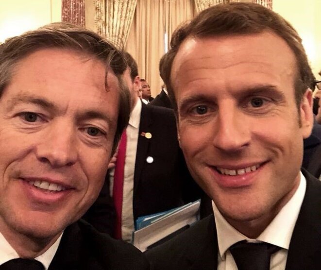 Nicolas Berggruen et Emmanuel Macron Nicolas Berggruen et Emmanuel Macron