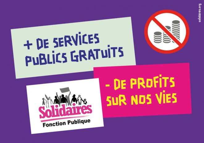Affiche de l'Union syndicale Solidaires du Var (83) pour la journée de grève et de manifestations en défense des services publics le 9 mai 2019. Source: solidaires83.org © Union syndicale Solidaires Affiche de l'Union syndicale Solidaires du Var (83) pour la journée de grève et de manifestations en défense des services publics le 9 mai 2019. Source: solidaires83.org © Union syndicale Solidaires