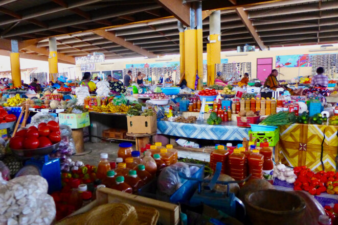 Le marché couvert de Mamoudzou. 2015. © daniel gros Le marché couvert de Mamoudzou. 2015. © daniel gros
