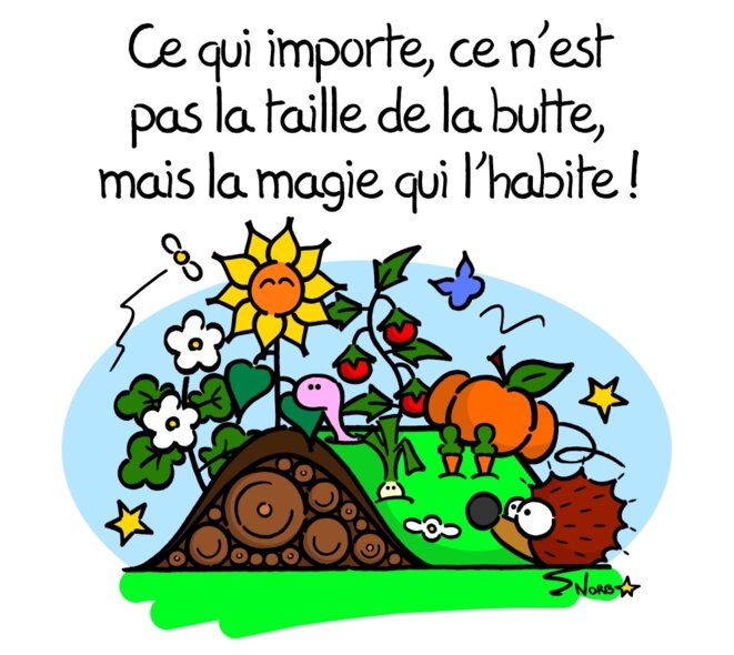 Permaculture: la taille de la butte