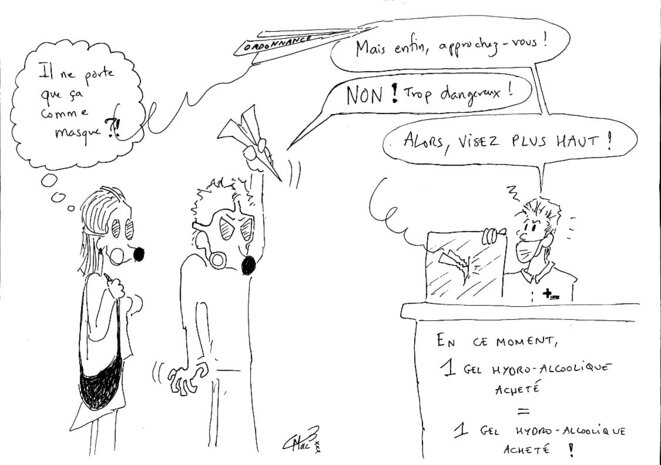 La peur du Covid dans les pharmacies...