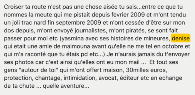 Capture d'écran d'un message FB envoyé à Tariq Ramadan par "Christelle" le 1 avril 2010 Capture d'écran d'un message FB envoyé à Tariq Ramadan par "Christelle" le 1 avril 2010