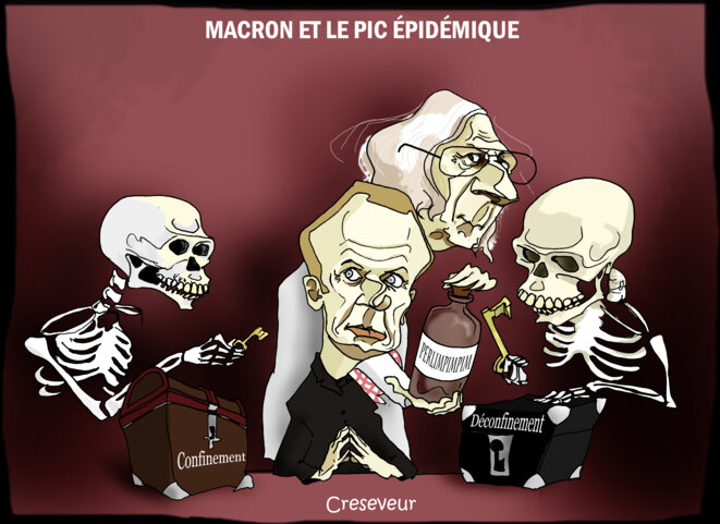 Macron, le pic épidémique et les annonces