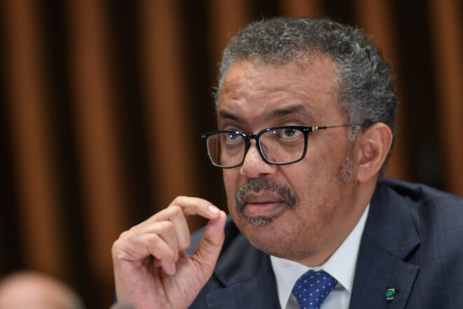 Tedros Adhanom Ghebreyesus, directeur général de l'OMS. © AFP Tedros Adhanom Ghebreyesus, directeur général de l'OMS. © AFP