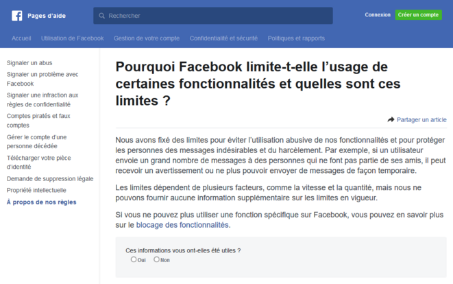 Les explications de Facebook, qui en fait n'expliquent rigoureusement rien © Didier CODANI Les explications de Facebook, qui en fait n'expliquent rigoureusement rien © Didier CODANI