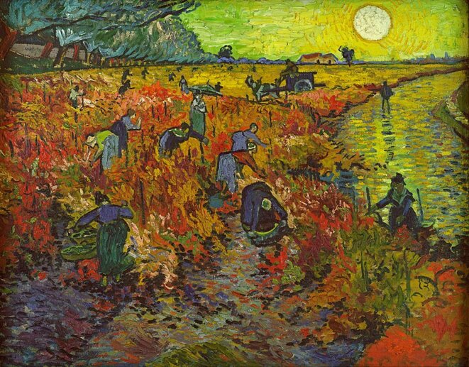 La Vigne rouge. Vendange et épidémie de phylloxéra. © Van Gogh La Vigne rouge. Vendange et épidémie de phylloxéra. © Van Gogh