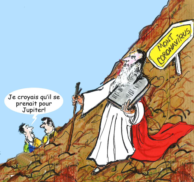 Macron face à la crise sanitaire