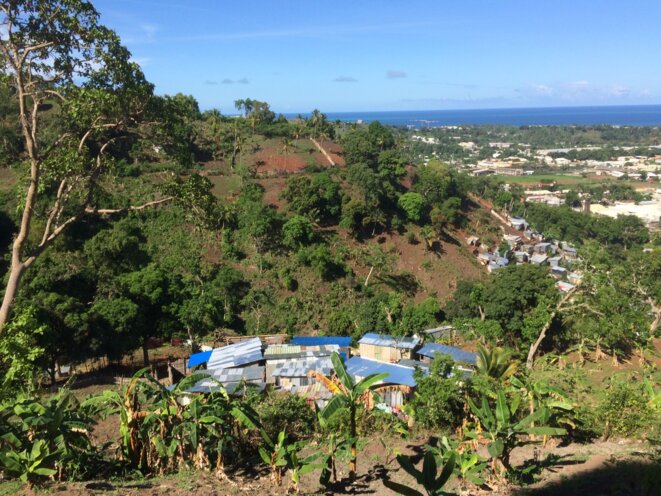 Quartier Majimbini lors de la construction des habitations, Janvier 2019 © daniel gros Quartier Majimbini lors de la construction des habitations, Janvier 2019 © daniel gros