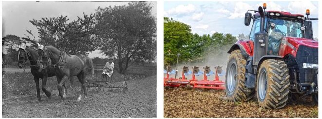 En un siècle, les techniques de travail du sol ont légèrement changé En un siècle, les techniques de travail du sol ont légèrement changé