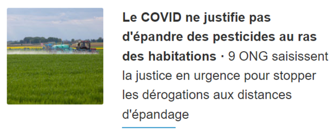 Pesticides + COVID = <3 Pesticides + COVID = <3