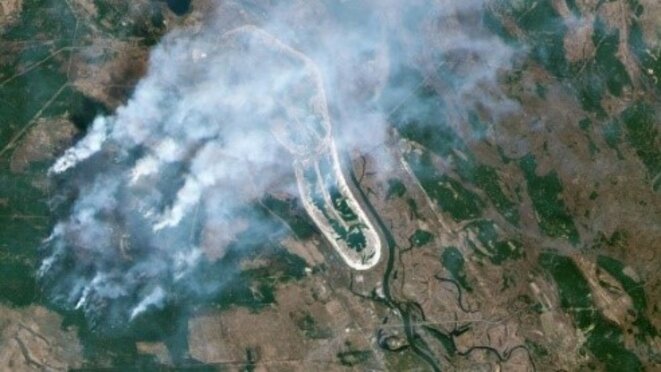 Incendies Tchernobyl (source : AFP) Incendies Tchernobyl (source : AFP)