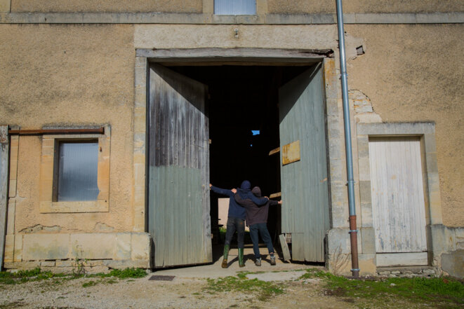 En novembre 2017, une maison des opposants à Mandres, non loin de Bure, qui a aussi été perquiditionné ©Roxane Gauthier/Reporterre