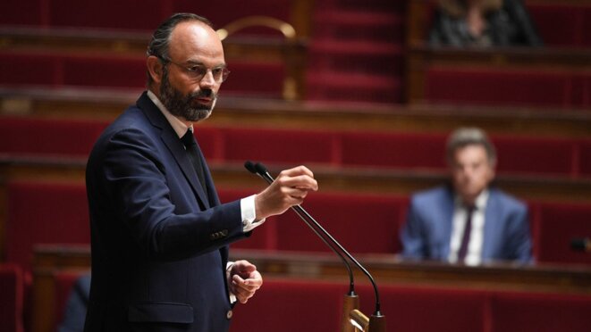Edouard Philippe présente le plan de déconfinement devant le parlement © AFP Edouard Philippe présente le plan de déconfinement devant le parlement © AFP